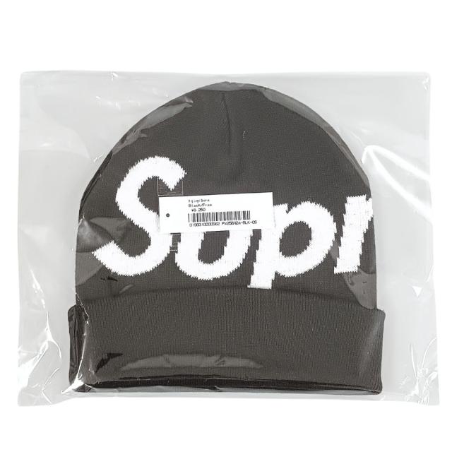 SUPREME シュプリーム 25AW Big Logo Beanie ビッグロゴ ビーニー ニットキャップ ブラック 正規品 / 45135 SUPREME シュプリーム 25AW Big Logo Beanie ビッグロゴ ビーニー