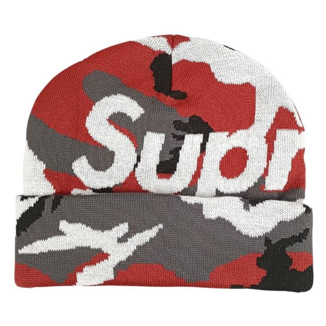 【新品】Supreme シュプ　25AW ビッグロゴ　ニットキャップ　カモフラ柄 SUPREME シュプリーム 25AW Camo Big Logo Beanie カモ ビッグロゴ
