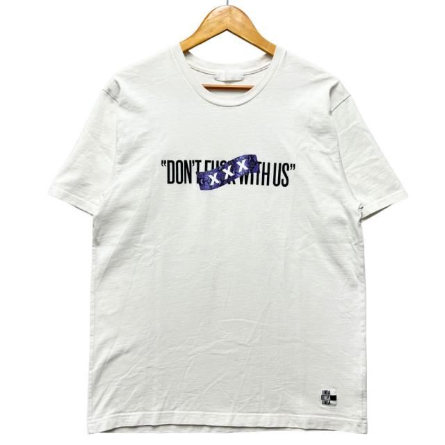 GOD SELECTION XXX ゴッドセレクション トリプルエックス プリント 半袖Ｔシャツ ホワイト サイズM 正規品 / 40893