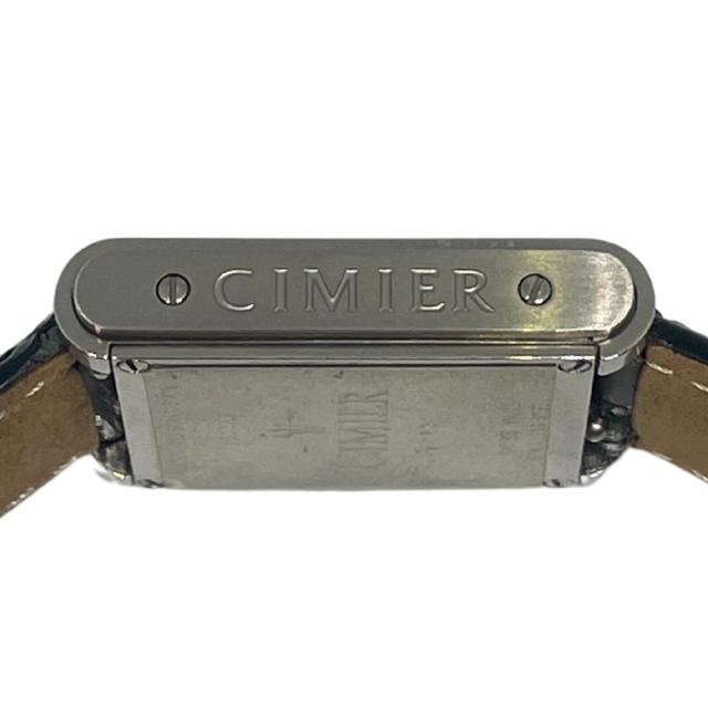CIMIER シミエール レディース 1701 スクエア クォーツ 1653A9 稼働品 腕時計 シルバー 正規品 / C125_4
