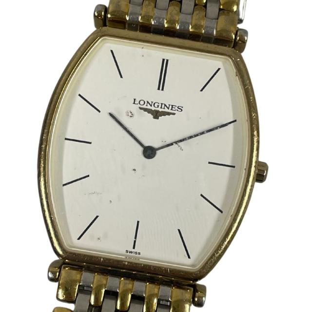 【訳あり】LONGINES ロンジン メンズ L4.705.2 グランドクラシック 白文字盤 クォーツ 腕時計 正規品 / C248