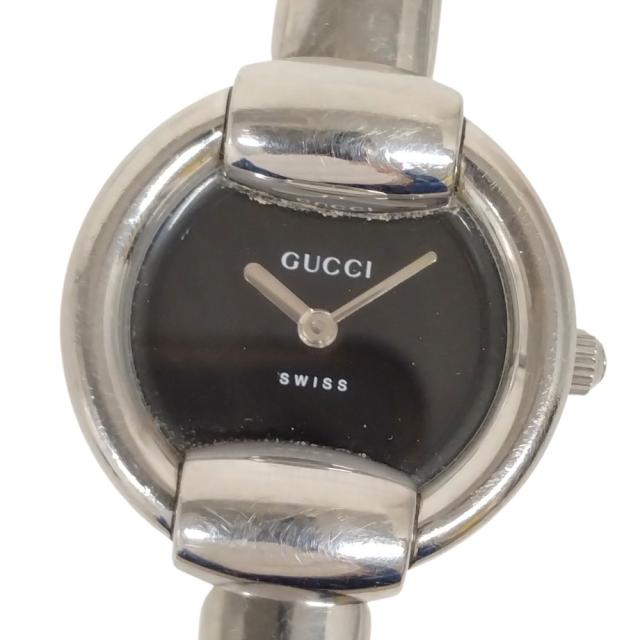 訳あり】 GUCCI グッチ 1400L バングルウォッチ クォーツ レディース