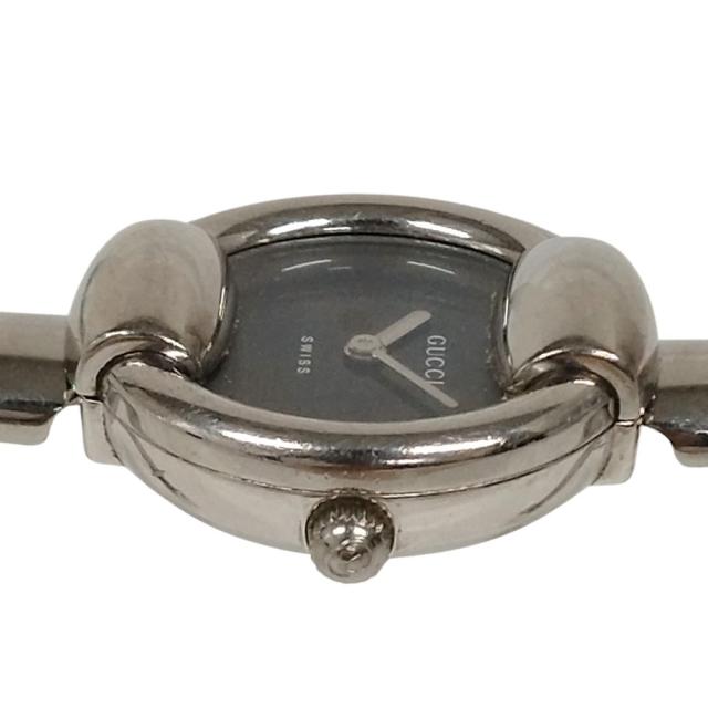 8 稼働【美品】GUCCI レディース 時計 1400L バングル ブラック 訳あり】 GUCCI グッチ 1400L バングルウォッチ クォーツ レディース