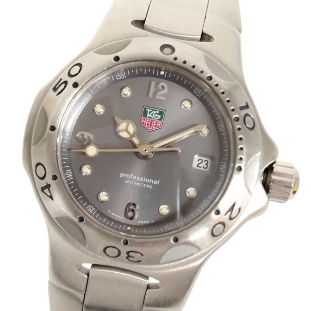 【電池残量少】TAG HEUER タグホイヤー WL1311 キリウム プロフェッショナル デイト クォーツ レディース 腕時計 正規品 / C543