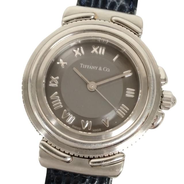 TIFFANY&amp;CO. ティファニー L0810 インタリオ クォーツ レディース ベルト社外 腕時計 正規品 / C550