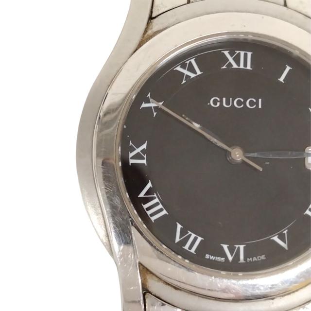 GUCCI グッチ 5500M Gクラス 黒文字盤 クォーツ メンズ 腕時計 正規品 / C553_7