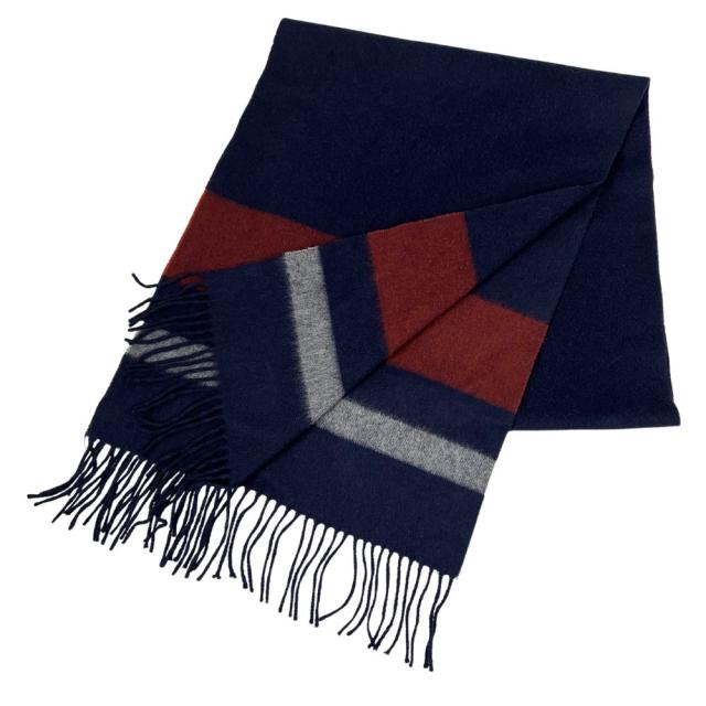 Johnstons of Elgin ジョンストンズ オブ エルガン カシミア フリンジ マフラー ネイビー 正規品 / 40938 Johnstons of Elgin ジョンストンズ オブ エルガン カシミア フリンジ