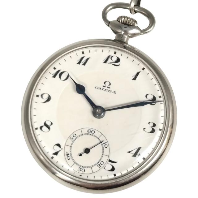 OMEGA オメガ 懐中時計 スモールセコンド 手巻き ステンレス メンズ 正規品 / C860