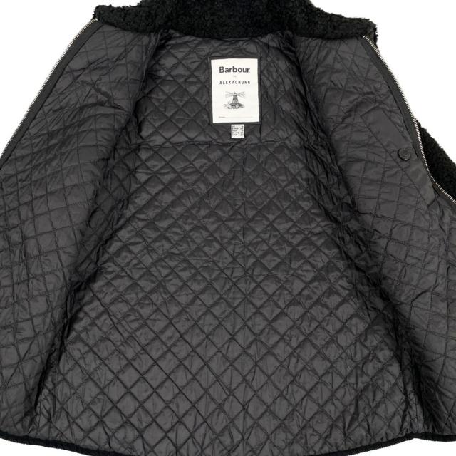 Barbour バブアー by ALEXACHUNG アレクサチャン レディース ボアキルティングジャケット ブラック サイズ34 正規品 / 50255_4