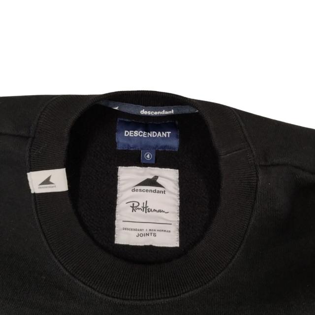 DESCENDANT ディセンダント ×ロンハーマン Team Sweat Pullover ロゴ スウェット ブラック サイズ4 正規品 / 50361_7