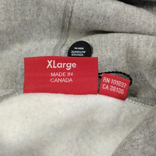 SUPREME シュプリーム Cross Box Logo Hooded Sweatshirt クロス ボックスロゴ スウェットパーカー アッシュグレー XL 正規品 / 50711_7