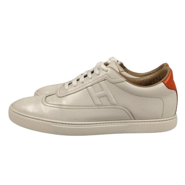 HERMES エルメス クイッカー レザー シューズ スニーカー ホワイト系 サイズ40.5 正規品 / 50743_2