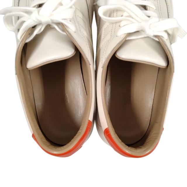 HERMES エルメス クイッカー レザー シューズ スニーカー ホワイト系 サイズ40.5 正規品 / 50743_6