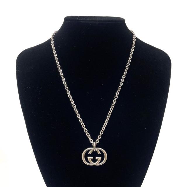 GUCCI グッチ GGロゴ インターロッキング ネックレス シルバー 正規品 / 50966