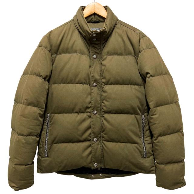 CHROME HEARTS クロムハーツ STIFF FBRC スティッフ コットン ダウンジャケット カーキ サイズL 正規品 / 40722