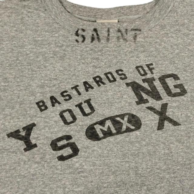 SAINT MICHAEL セントマイケル ベルベルジン コラボ BJ_SS TEE/YOUNG 半袖Ｔシャツ グレー サイズ L 正規品 / 51869_1