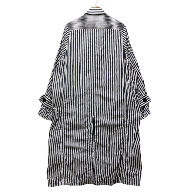 SACAI サカイ 品番 23-03036M Thomas Mason Cotton Poplin Coat ストライプ ステンカラーコート サイズ 3 正規品 / 52291_1