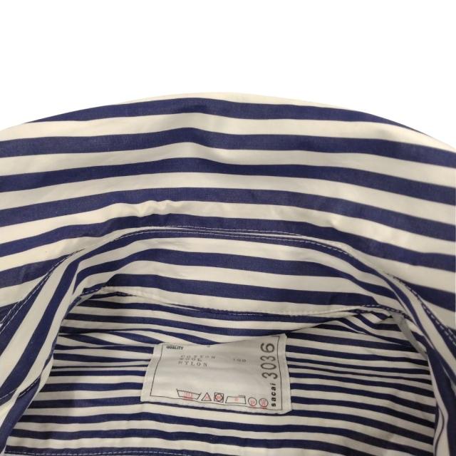 SACAI サカイ 品番 23-03036M Thomas Mason Cotton Poplin Coat ストライプ ステンカラーコート サイズ 3 正規品 / 52291_6