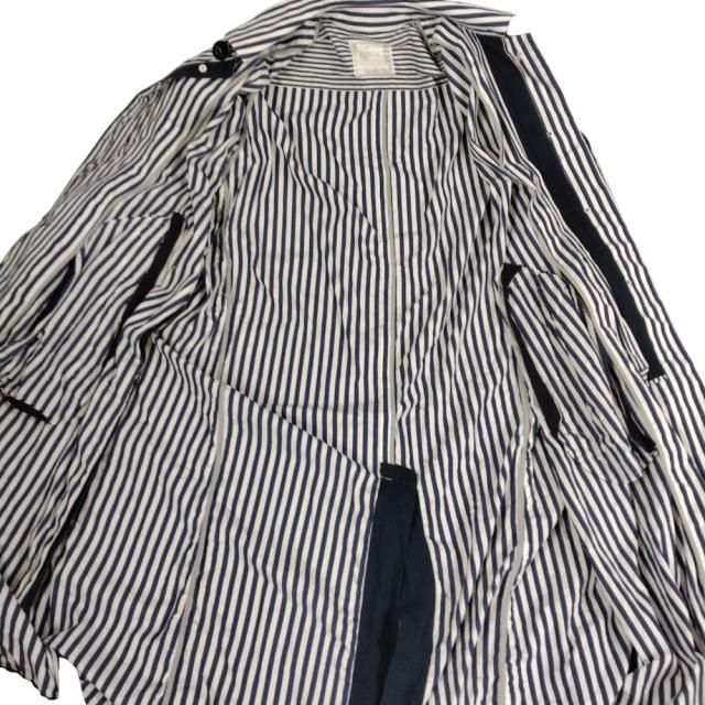 SACAI サカイ 品番 23-03036M Thomas Mason Cotton Poplin Coat ストライプ ステンカラーコート サイズ 3 正規品 / 52291_7