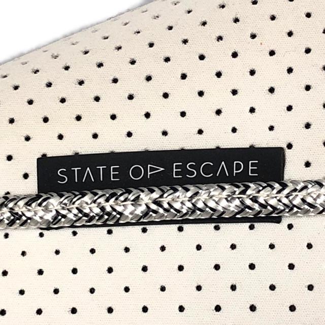 STATE OF ESCAPE ネオプレン トートバッグ ポーチ付 ライトグレー系 正規品 / 33523_3