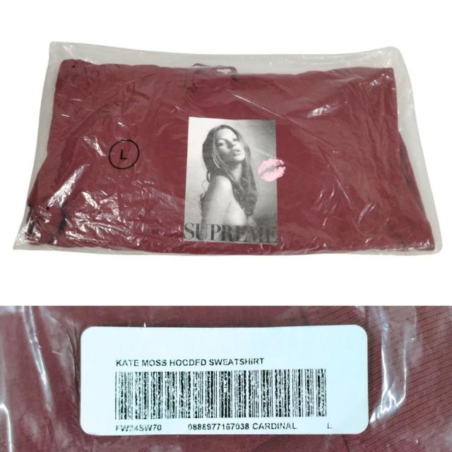 SUPREME シュプリーム 24AW Kate Moss Hooded Sweatshirt ケイトモス スウェット パーカー カーディナル サイズ L 正規品 / 52869_9
