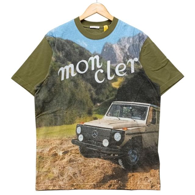 MONCLER モンクレール × Mercedes-Benz By Nigo SS-T-SHIRT ベンツ プリント 半袖Ｔシャツ グリーン系 サイズM 正規品 / 53458 33,214円