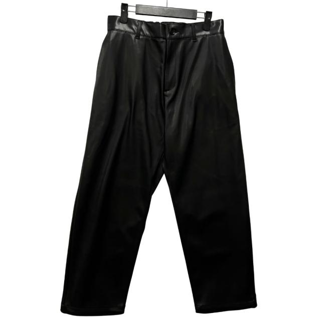 N.HOOLYWOOD エヌハリウッド LEATHER PANTS シンセティックレザー 合成皮革 パンツ ブラック サイズ40 正規品 / 53539