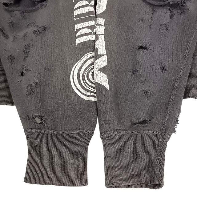 SAINT MICHAEL セントマイケル 品番 SM-S23-0000-041 Crew Sweat Shirt Burning ダメージ加工 スウェット サイズ L 正規品 / 53628_3