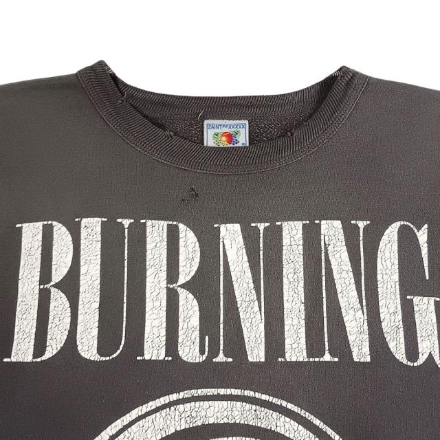 SAINT MICHAEL セントマイケル 品番 SM-S23-0000-041 Crew Sweat Shirt Burning ダメージ加工 スウェット サイズ L 正規品 / 53628_4