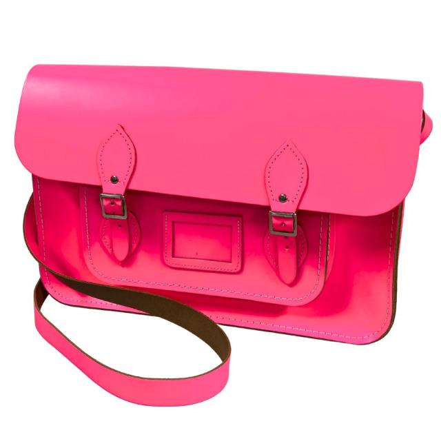 The Cambridge Satchel Company ケンブリッジ サッチェル カンパニー レザー ショルダーバッグ ネオンピンク 正規品 / 53646