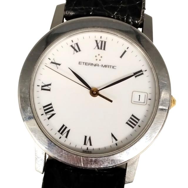 【不稼働品】ETERNA エテルナ 3400.1 エテルナマチック デイト 自動巻き メンズ 腕時計 正規品 / C845