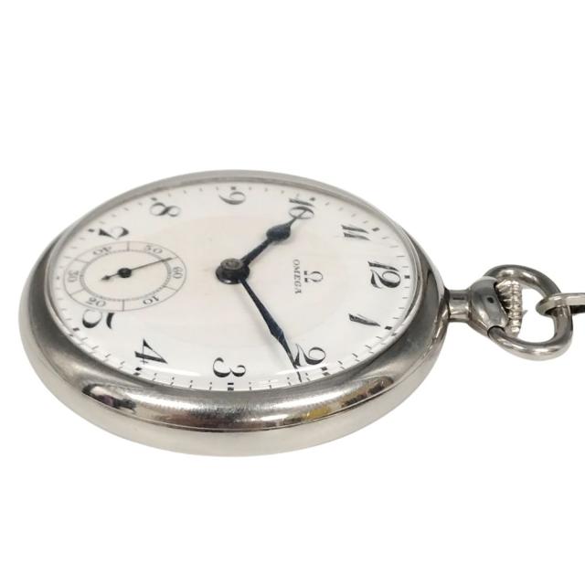 OMEGA オメガ 懐中時計 スモールセコンド 手巻き ステンレス メンズ 正規品 / C860_4