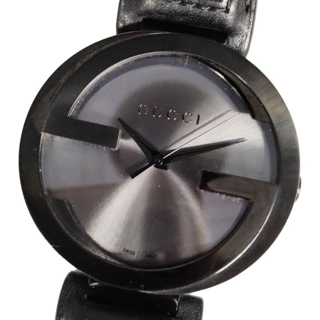 GUCCI グッチ 133.2 インターロッキング G ウォッチ クォーツ ステンレス メンズ 腕時計 正規品 / C862