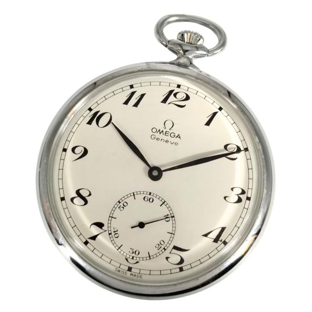 OMEGA オメガ 懐中時計 ジュネーブ スコールセコンド 手巻き ステンレス メンズ 正規品 / C865
