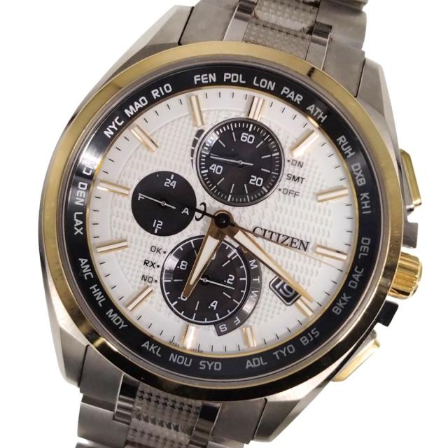 CITIZEN シチズン H804-T026974 アテッサ エコドライブ ソーラー電波 チタン メンズ 腕時計 正規品 / C927