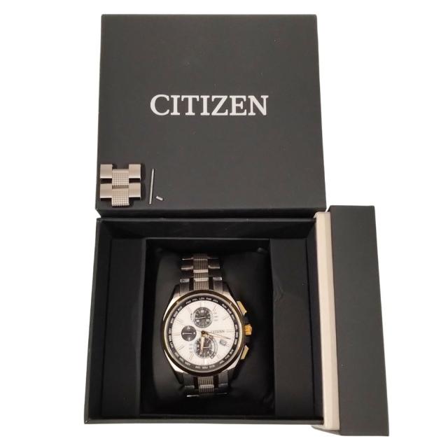 CITIZEN シチズン H804-T026974 アテッサ エコドライブ ソーラー電波 チタン メンズ 腕時計 正規品 / C927_9