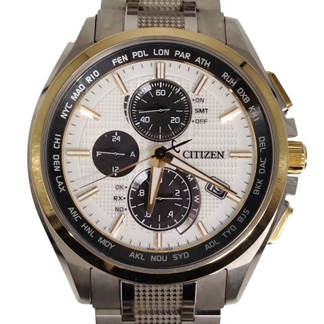 CITIZEN シチズン H804-T026974 アテッサ エコドライブ ソーラー電波 チタン メンズ 腕時計 正規品 / C927_1