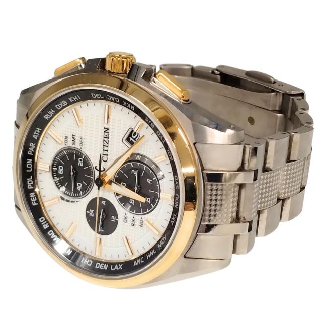 CITIZEN シチズン H804-T026974 アテッサ エコドライブ ソーラー電波 チタン メンズ 腕時計 正規品 / C927_4