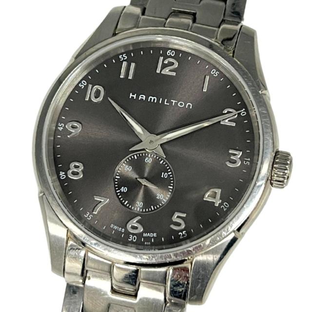 【不稼働品】HAMILTON ハミルトン H384110 ジャズマスター シンライン スモールセコンド クォーツ 腕時計 シルバー 正規品 / C955