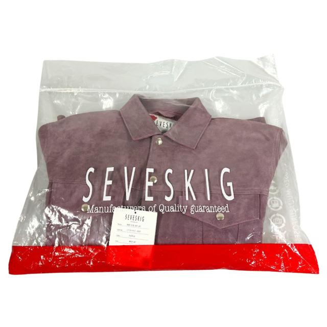 SEVESKIG セヴシグ BACK SIDE 557 JKT スウェード ジャケット パープル サイズ M 正規品 / 53900_9