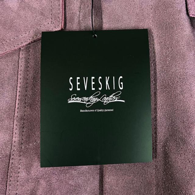 SEVESKIG セヴシグ BACK SIDE 557 JKT スウェード ジャケット パープル サイズ M 正規品 / 53900_7