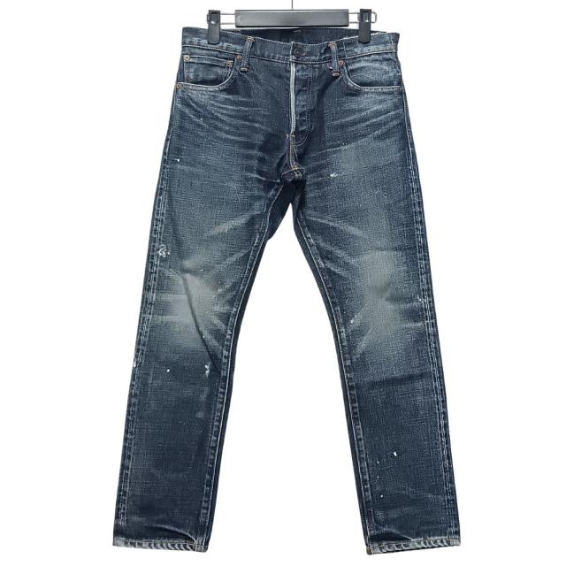 VISVIM ビズビム 品番 0121105005019 SOCIAL SCULPTURE 10 DANAGED-26 加工 デニムパンツ インディゴ サイズL28W32 正規品 / 54147