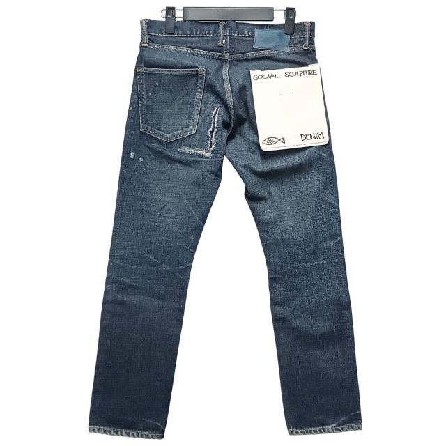 VISVIM ビズビム 品番 0121105005019 SOCIAL SCULPTURE 10 DANAGED-26 加工 デニムパンツ インディゴ サイズL28W32 正規品 / 54147_1