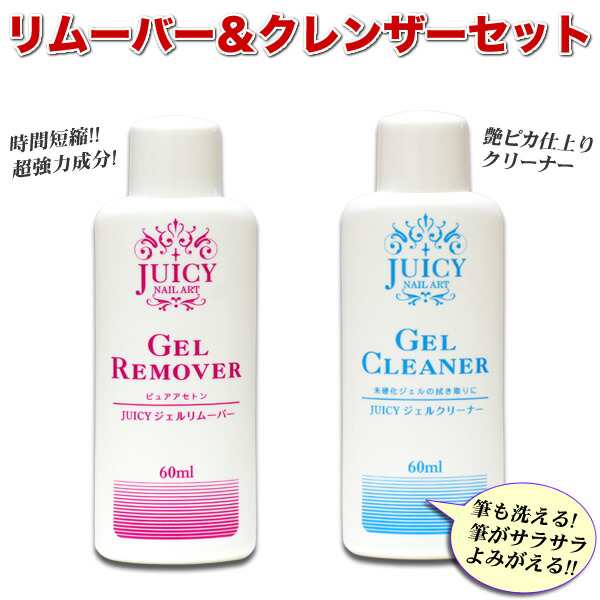 ジェルネイルオフ セット ジェルリムーバー60ml と ネイルシーカーの