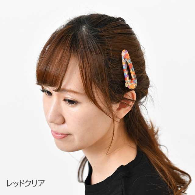 レディース ヘアアクセサリー トライアングル ヘアクリップ 三角