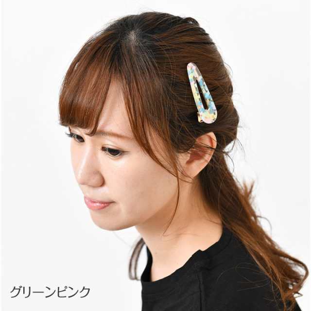 レディース ヘアアクセサリー トライアングル ヘアクリップ 三角