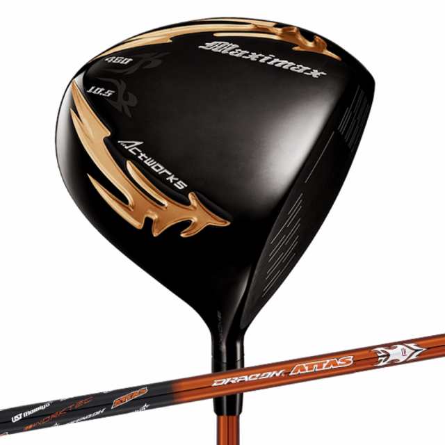 WORKS GOLF マキシマックスブラックシリーズ2 USTマミヤ ドラコンATTAS シャフト SLEルール適合 ゴルフ クラブ ドライバー ヘッドカバー の通販は