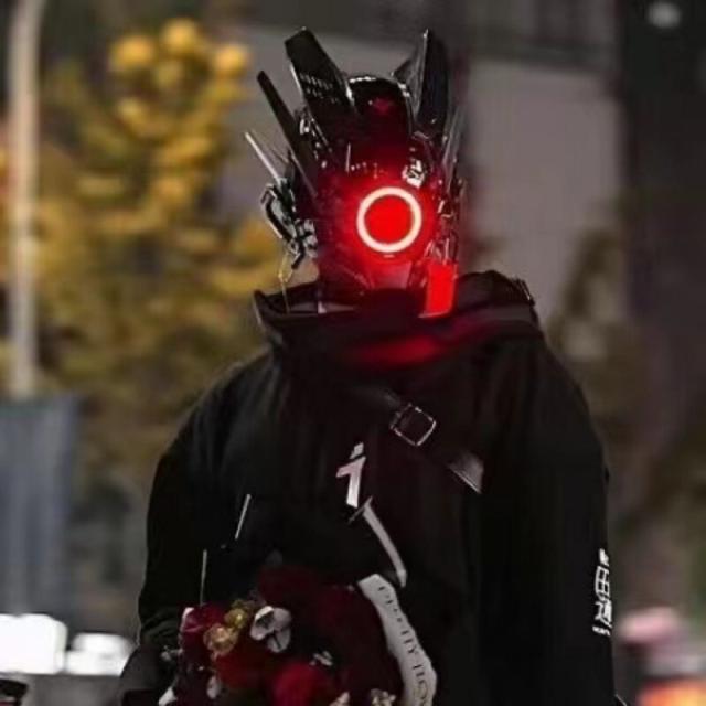 サイバーパンクマスク 2023 StrongPower LEDライト NEOトーキョー  