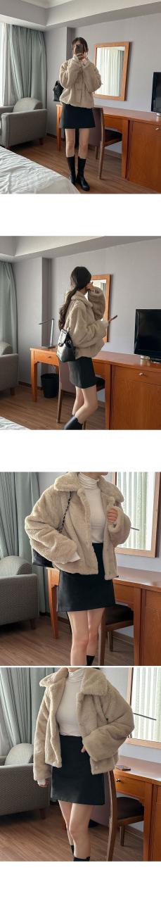 ミドル ゆったりフィット ミンクファー ファー毛皮アウター [2カラー]」 レディース服がお得な