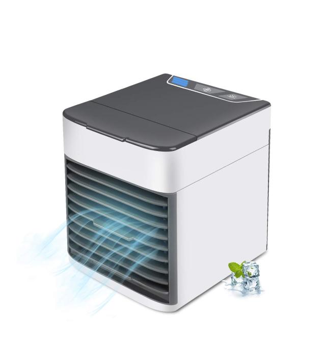 冷風機  2019年改良版 ミニ 扇風機 usbクーラー 卓上冷風機 風量3段階 ミニクーラー 加湿機能/冷却機能/空気清浄機能 7色LED 夜間ライト小型クーラー 小型冷風機 角度調整可能 コンパクト 省エネ 暑さ?熱中症対策 ペット?自宅用の通販は 4,765円